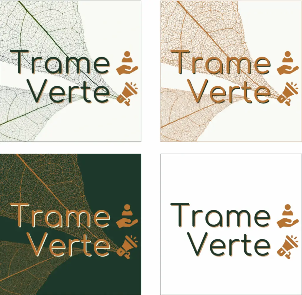 Logo de Trame Verte et ses variantes