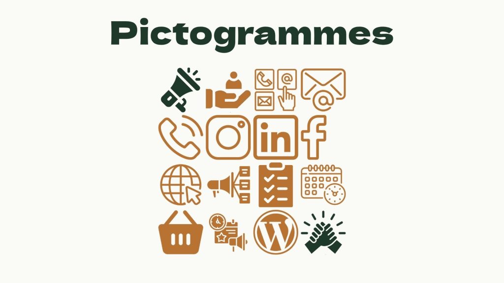 Identité visuelle Trame Verte - exemples de pictogrammes