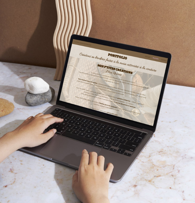 mock up site wp de Mamitine