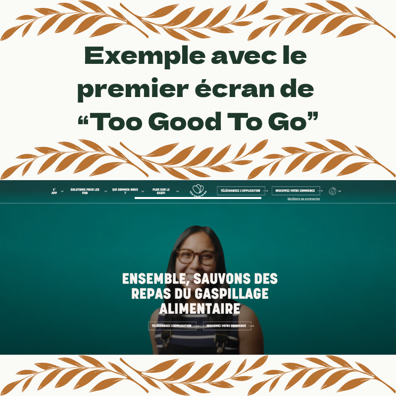 exemple bon premier écran avec toogoodtogo