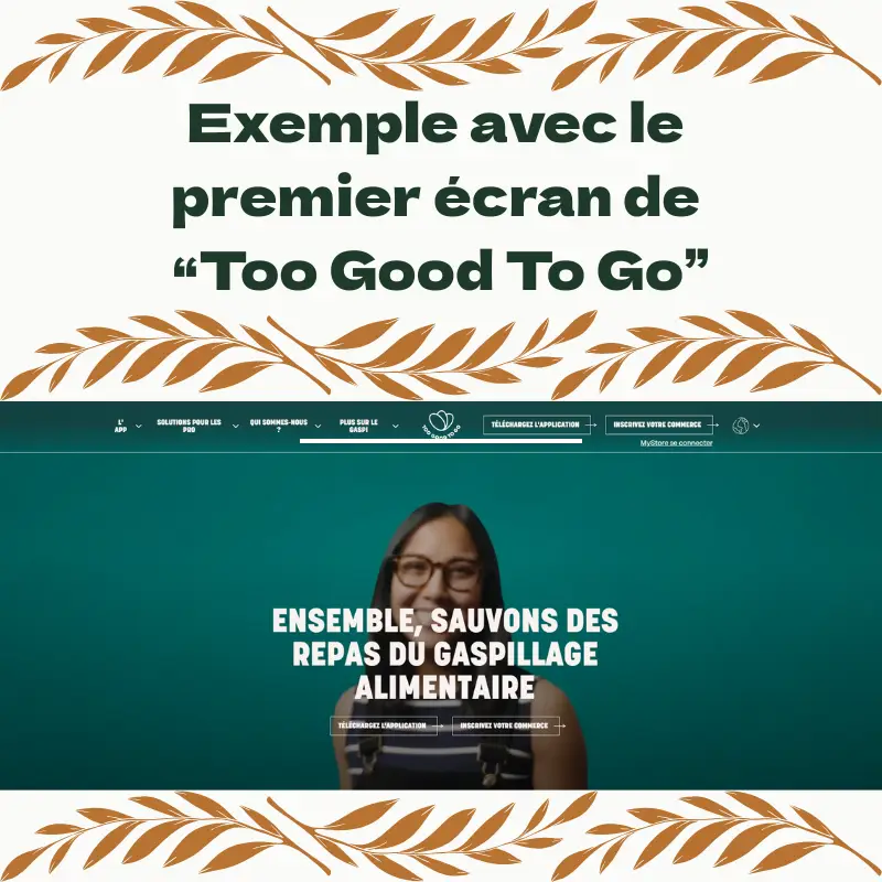 exemple bon premier écran avec toogoodtogo